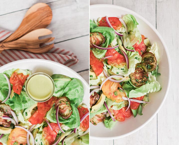 bibb lettuce salad with healthy vinaigrette recipe