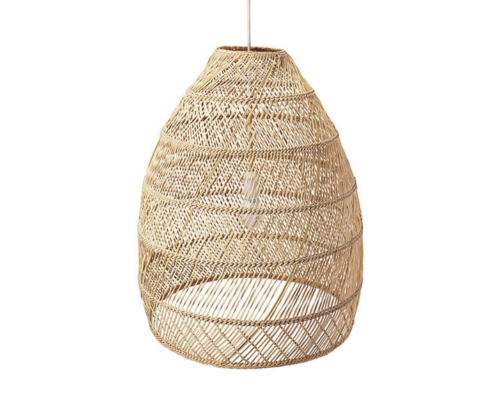 rattan pendant