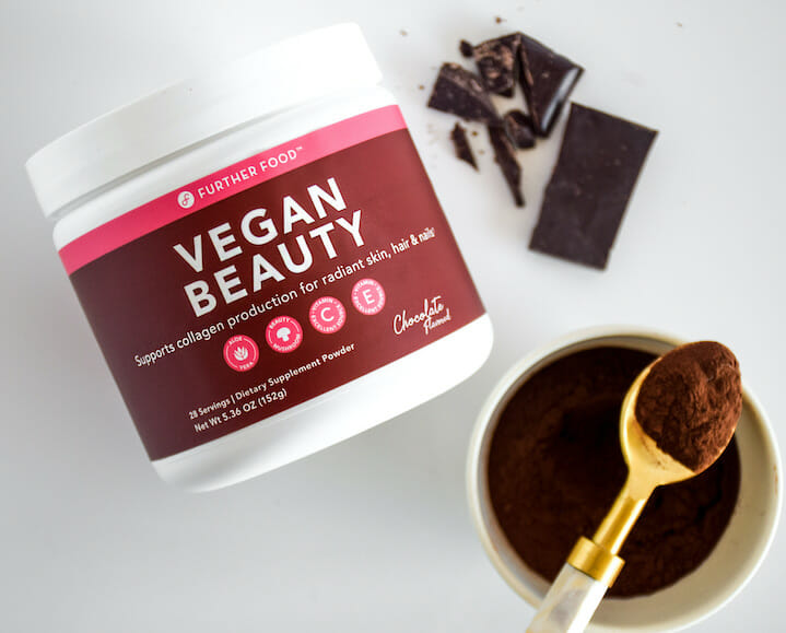 vegan beauty with chocolate