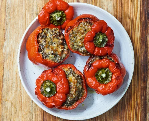 The Wellness Principles book recipe healthy stuffed peppers