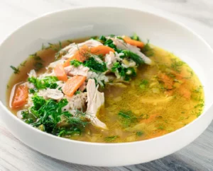 yuzu olive oil chicken and rice soup recipe