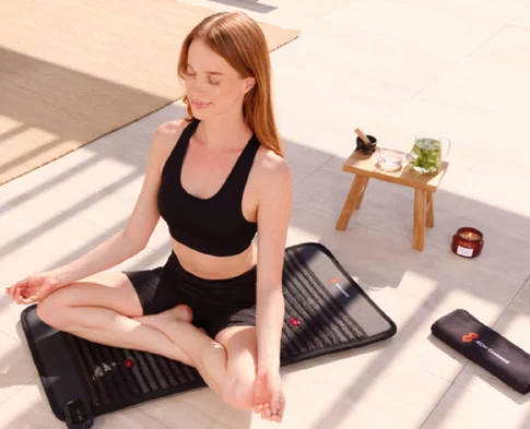 PEMF, infrared heat, red light, and crystals—all in one mat.