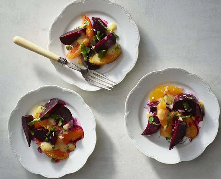 Roasted Beet Salad with Oranges and Herbs