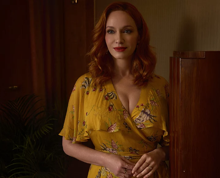 Christina Hendricks X Joanie collection features twelve heirloom dresses named after the heady scents of aromatic flowers used in perfume making, and the feelings their fragrances evoke.