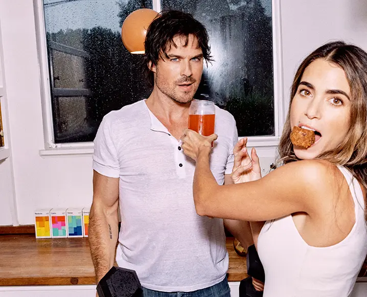 Ian Somerhalder and Nikki Reed wellness interview