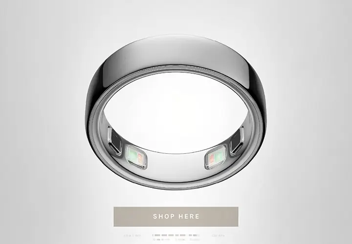 Oura Ring 5 smart ring in titanium [finish]