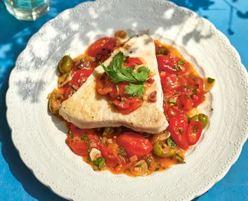 Tonno al Pomodoro, Sardinian tuna steaks in tomato sauce, from Eat Like A Sardinian
