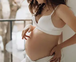Pregnant woman during pregnancy