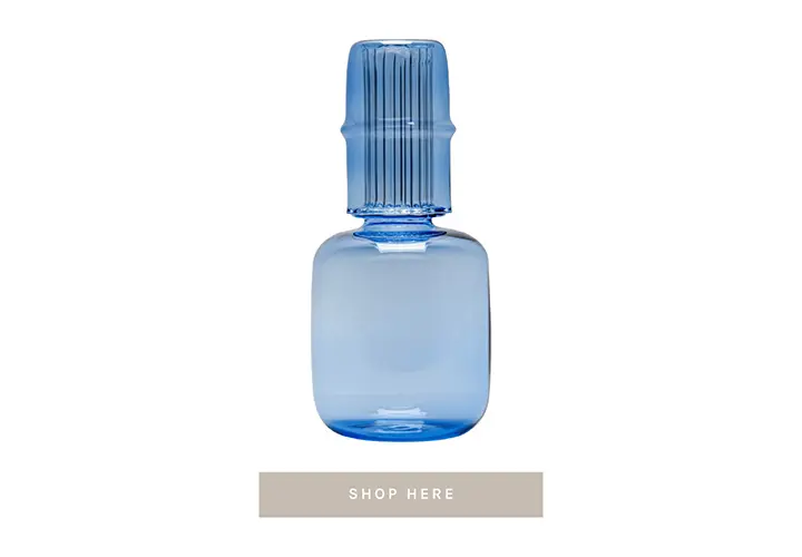 Issy Granger Blue Bedside Carafe and Tumbler