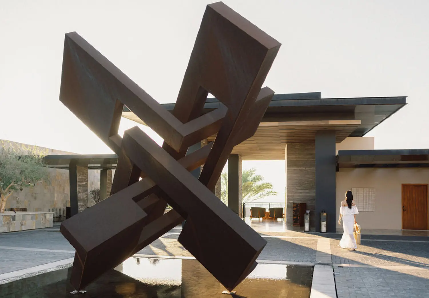 Modern architecture and sculpture at Sensei at Zadún in Los Cabos